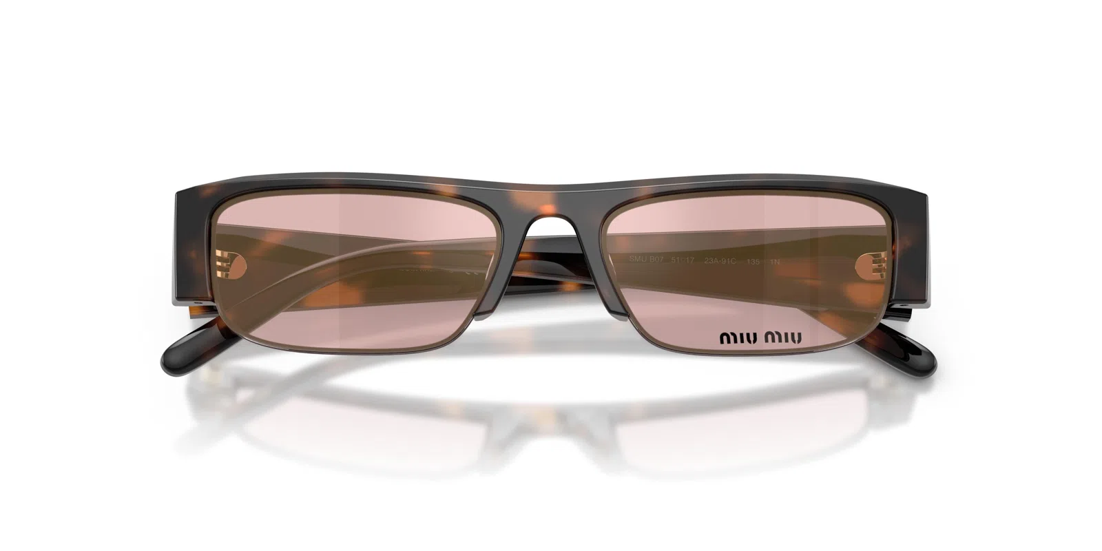 Miu B07S Sunglasses - Havana Mauve - view 6